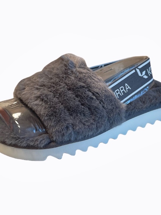 UGG Other - Ugg Girls Fuzz'n Gray Slides‎ Size 13 Toddler Sandals